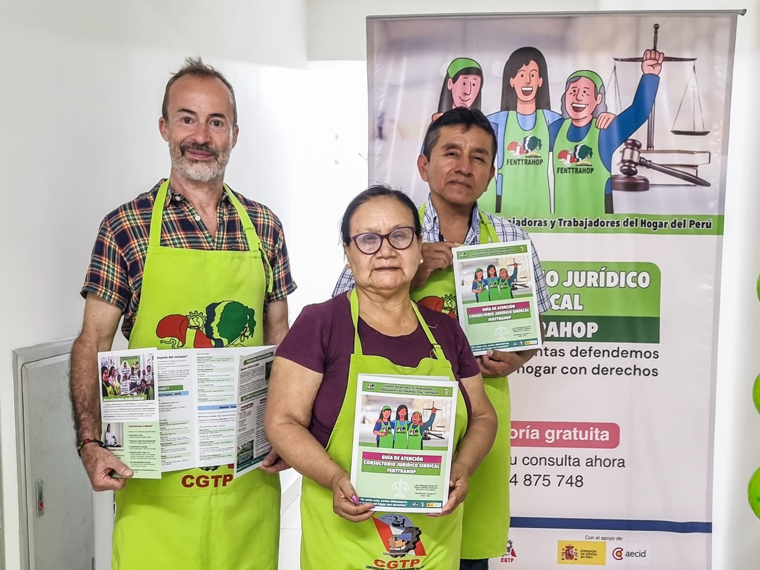 FENTTRAHOP inaugura Consultorio Jurídico Sindical para garantizar acceso a la justicia laboral a trabajadoras del hogar en Perú.