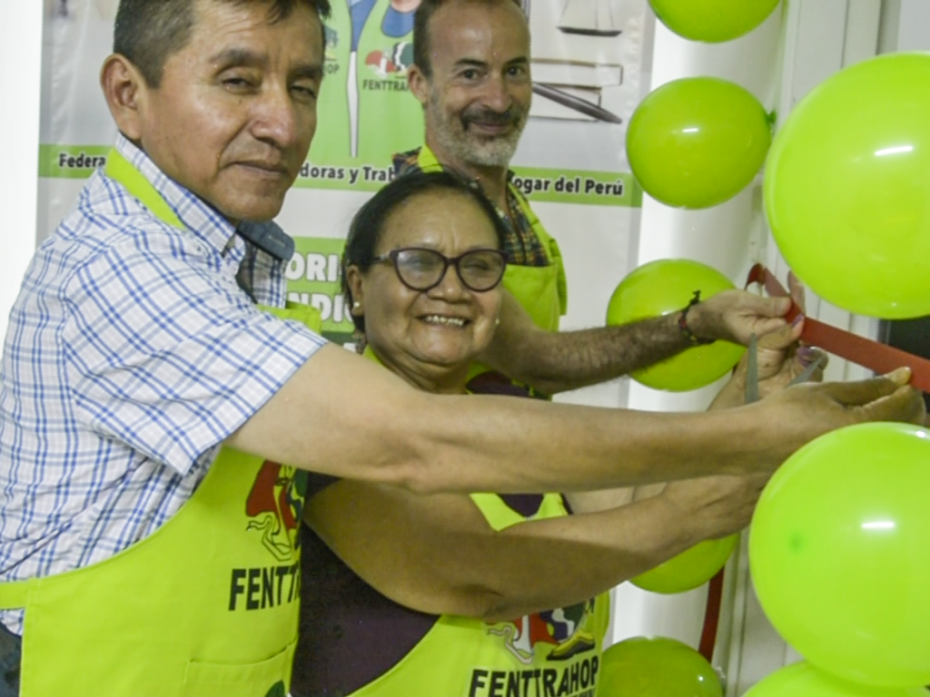 La inauguración del Consultorio estuvo presentado por la FENTTRAHOP, CGTP y AECID Perú.